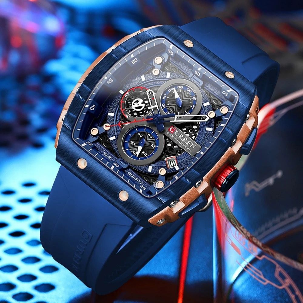 Reloj fashion curren azul