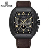 Reloj Naviforce NF8053 con correa de Cuero - Marrón