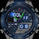 Promo 3: Reloj Naviforce Acero + Reloj Curren Cuero (gris)