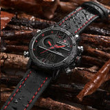 Reloj Naviforce Cuero (negro rojo)